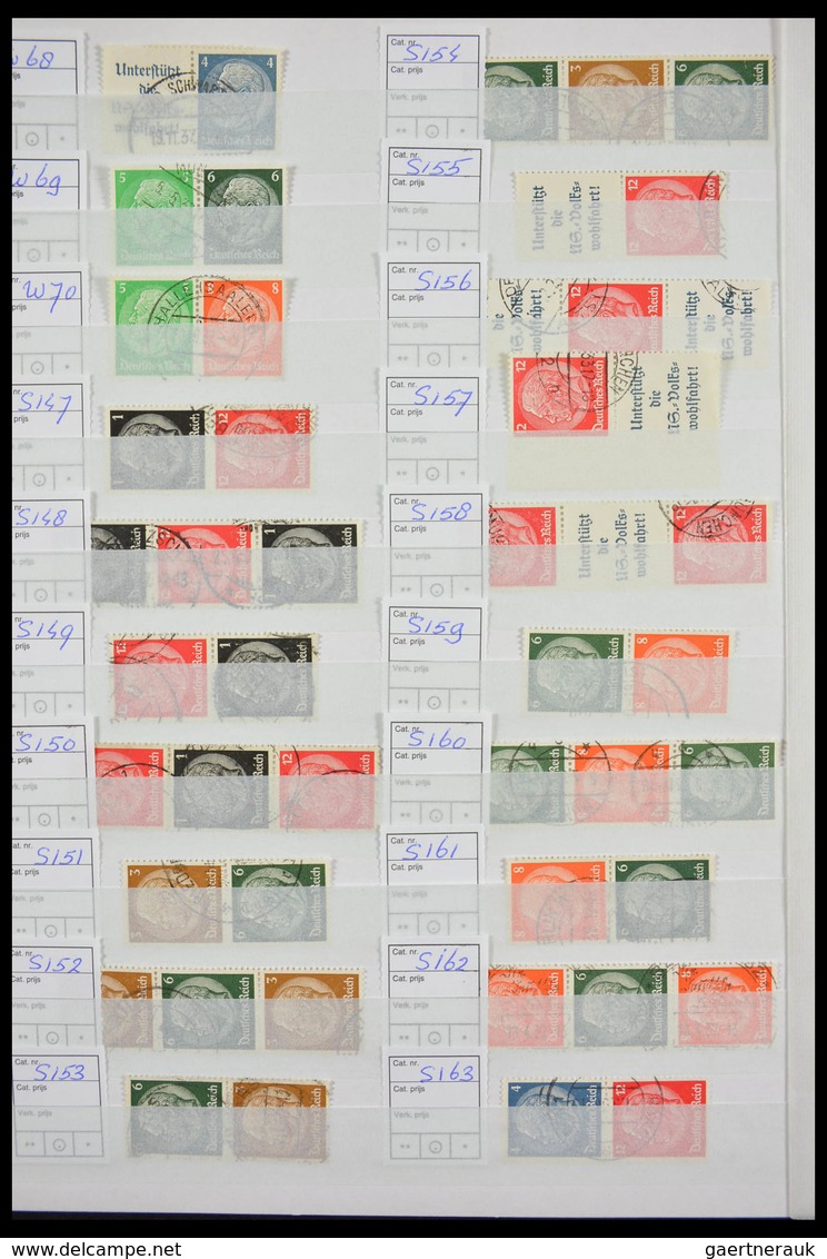 Deutsches Reich - Zusammendrucke: Beautiful, cancelled collection combinations of German Reich in fa