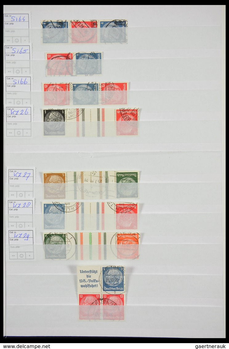 Deutsches Reich - Zusammendrucke: Beautiful, cancelled collection combinations of German Reich in fa