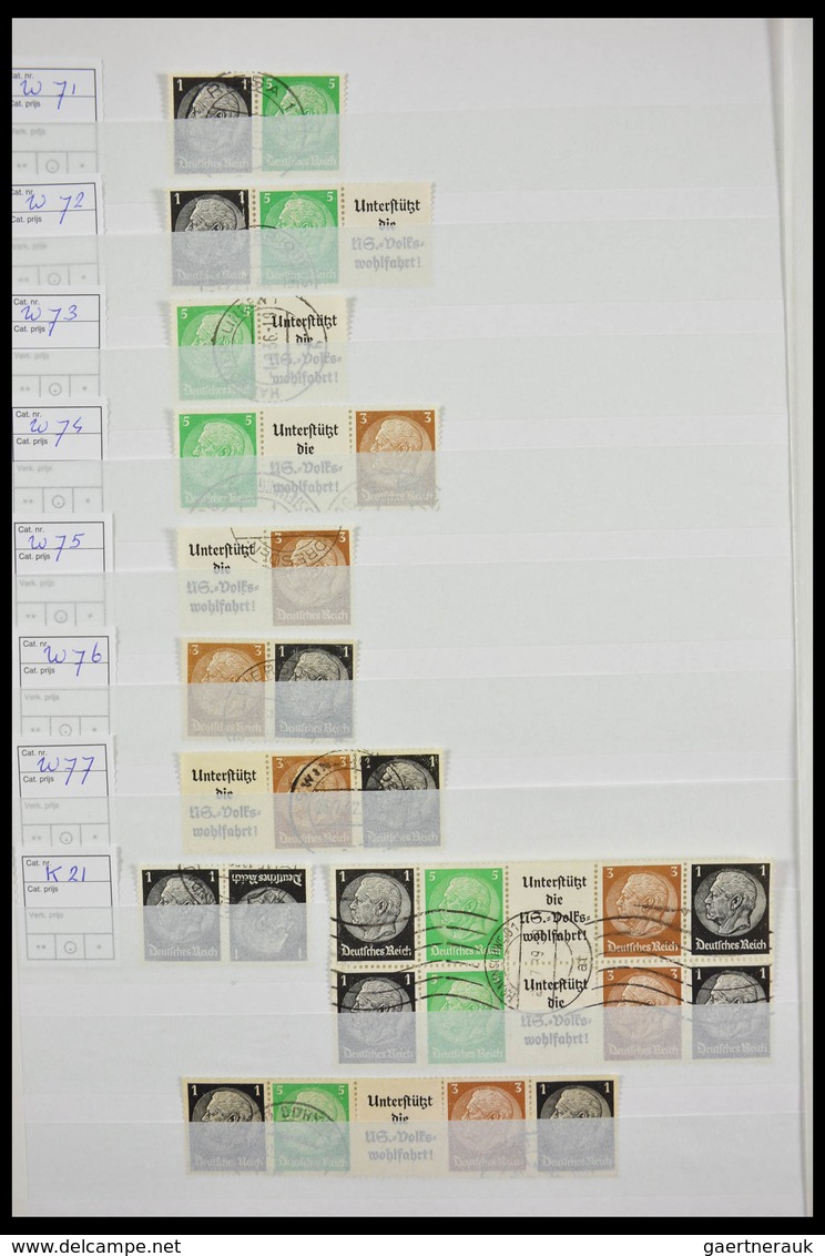 Deutsches Reich - Zusammendrucke: Beautiful, cancelled collection combinations of German Reich in fa