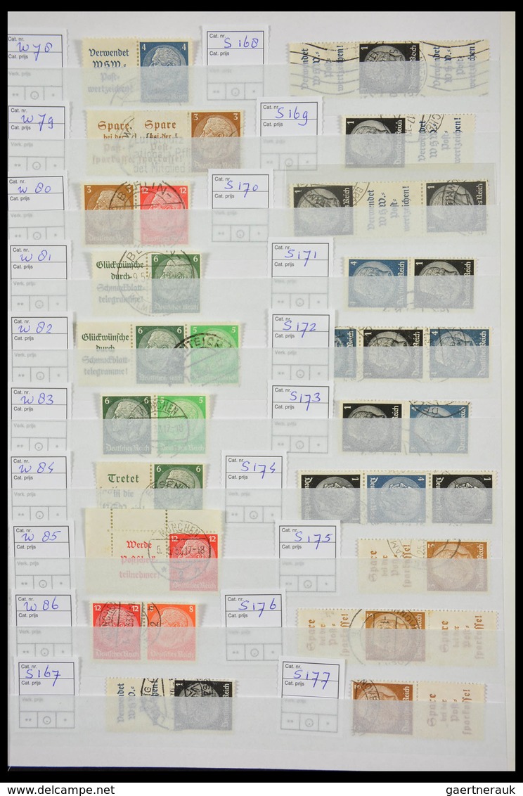 Deutsches Reich - Zusammendrucke: Beautiful, cancelled collection combinations of German Reich in fa