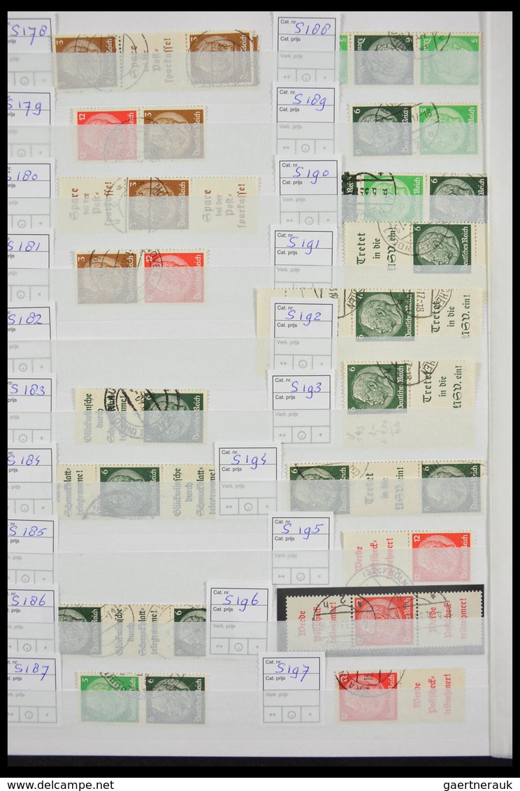 Deutsches Reich - Zusammendrucke: Beautiful, cancelled collection combinations of German Reich in fa