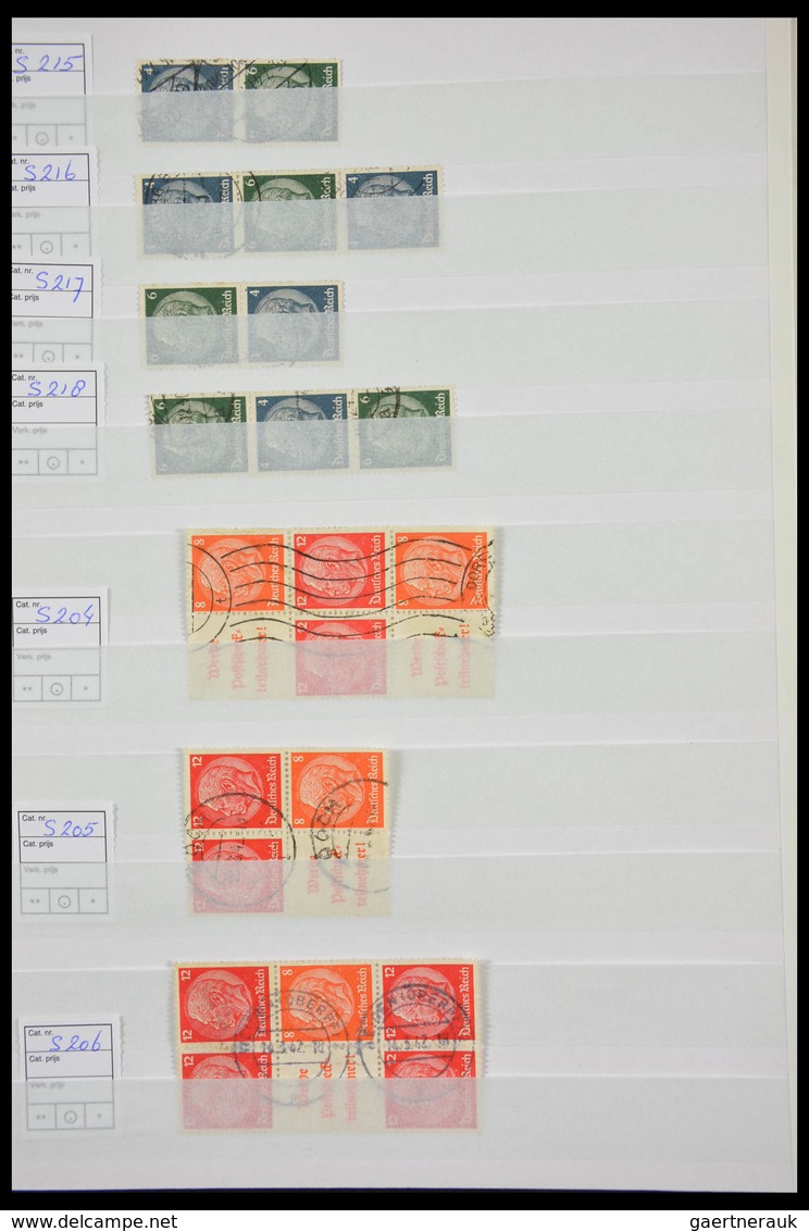 Deutsches Reich - Zusammendrucke: Beautiful, cancelled collection combinations of German Reich in fa