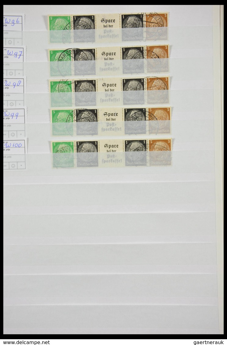 Deutsches Reich - Zusammendrucke: Beautiful, cancelled collection combinations of German Reich in fa