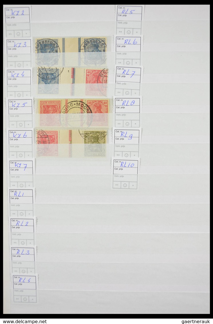 Deutsches Reich - Zusammendrucke: Beautiful, cancelled collection combinations of German Reich in fa