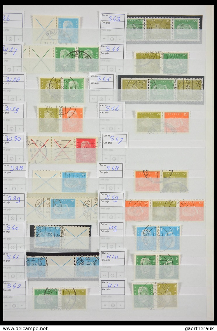 Deutsches Reich - Zusammendrucke: Beautiful, cancelled collection combinations of German Reich in fa