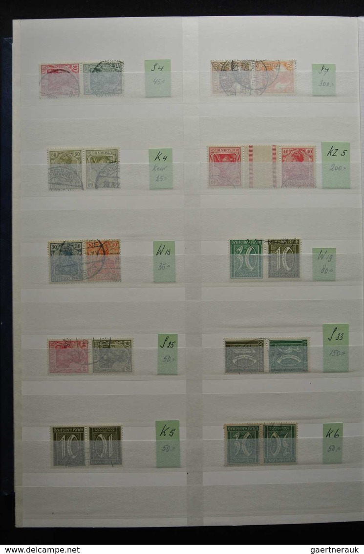 Deutsches Reich - Zusammendrucke: Beautiful, MNH, Mint Hinged But Mostly Used Collection Combination - Zusammendrucke