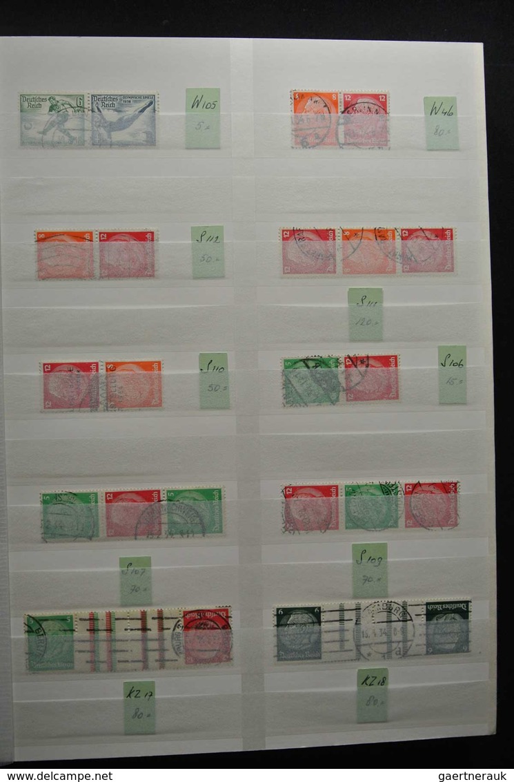 Deutsches Reich - Zusammendrucke: Beautiful, MNH, Mint Hinged But Mostly Used Collection Combination - Zusammendrucke