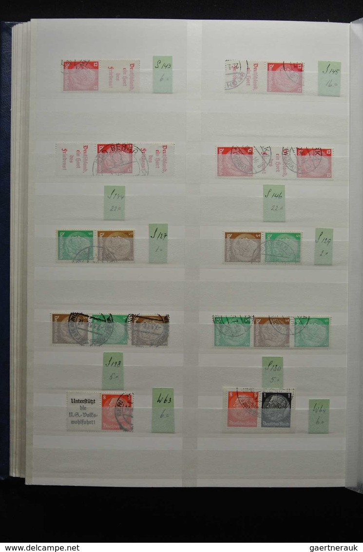 Deutsches Reich - Zusammendrucke: Beautiful, MNH, mint hinged but mostly used collection combination