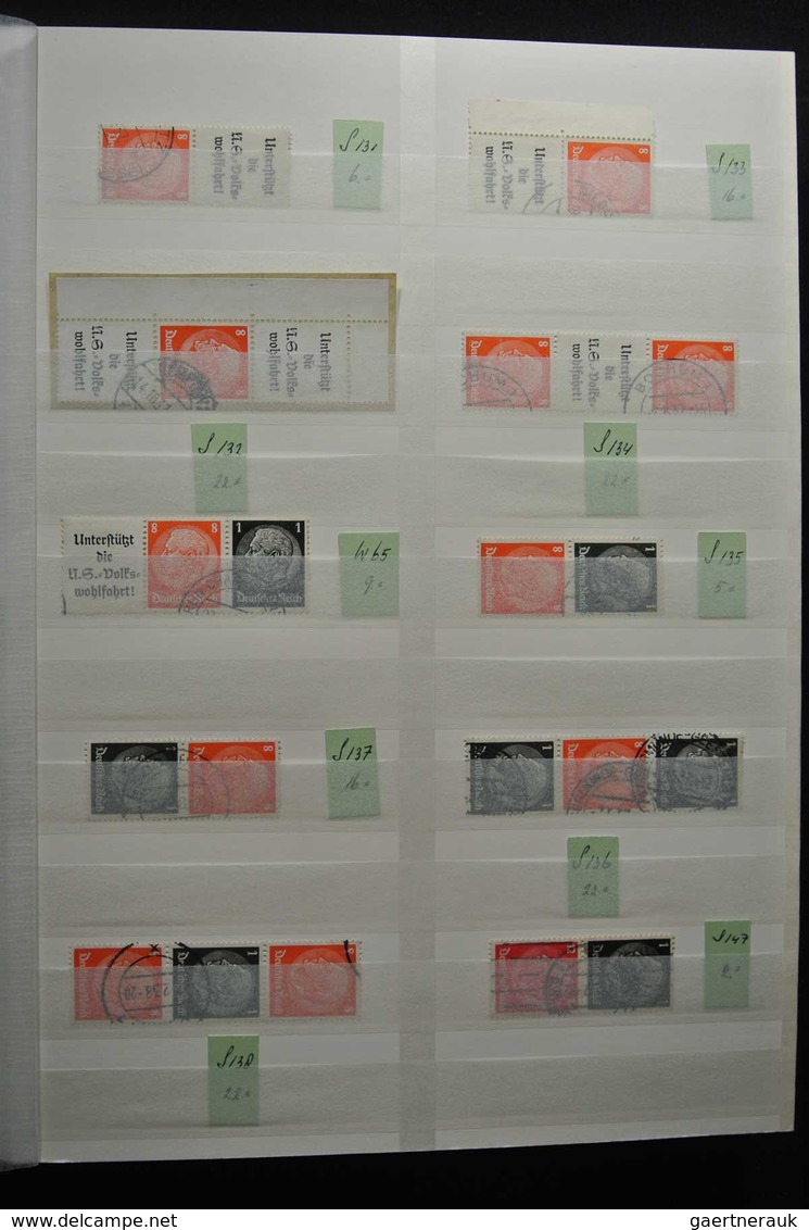 Deutsches Reich - Zusammendrucke: Beautiful, MNH, mint hinged but mostly used collection combination