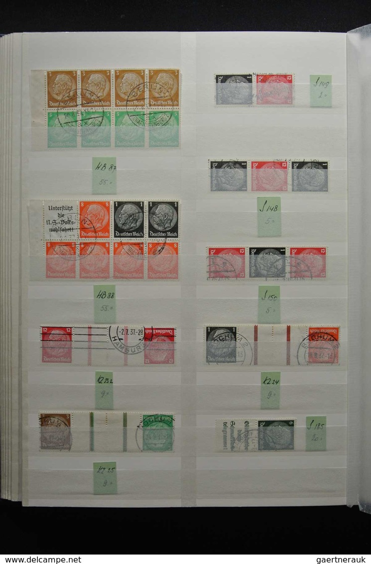 Deutsches Reich - Zusammendrucke: Beautiful, MNH, mint hinged but mostly used collection combination