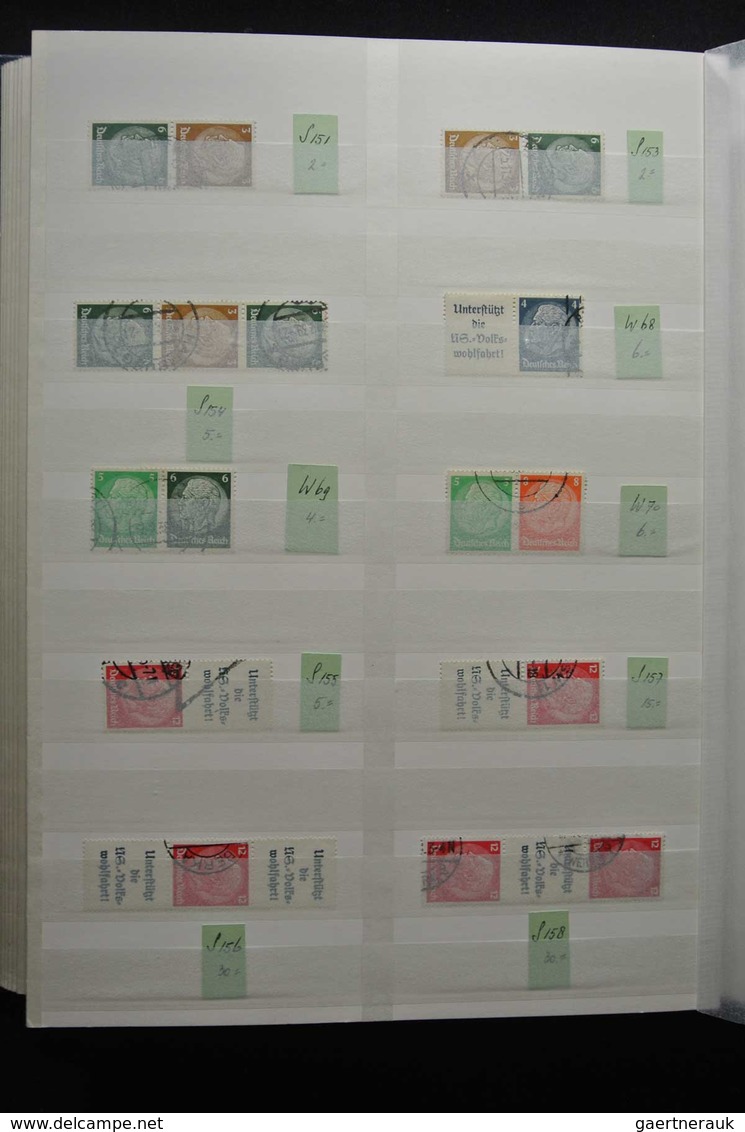 Deutsches Reich - Zusammendrucke: Beautiful, MNH, mint hinged but mostly used collection combination