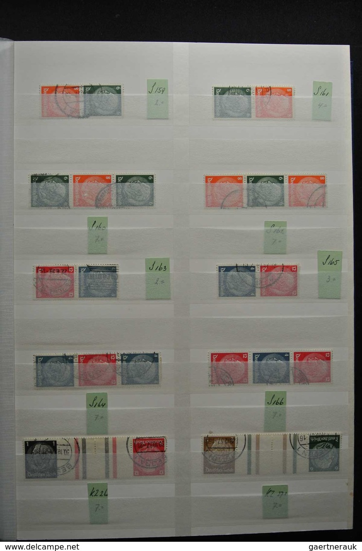 Deutsches Reich - Zusammendrucke: Beautiful, MNH, mint hinged but mostly used collection combination