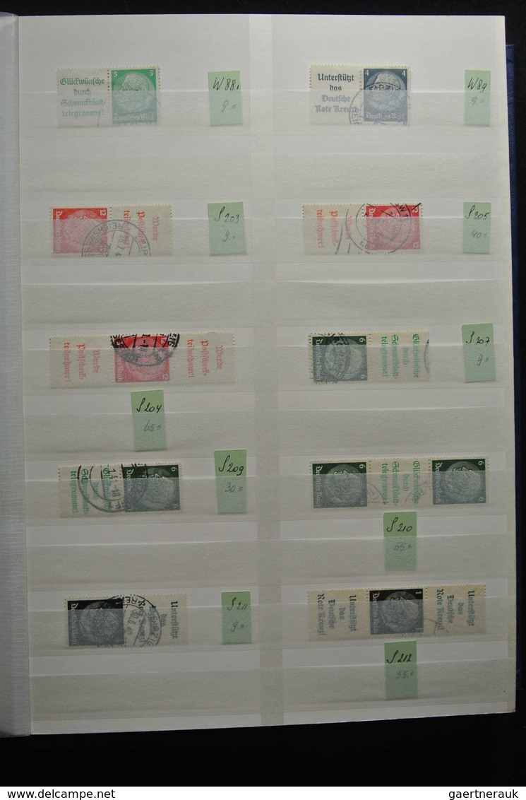 Deutsches Reich - Zusammendrucke: Beautiful, MNH, mint hinged but mostly used collection combination