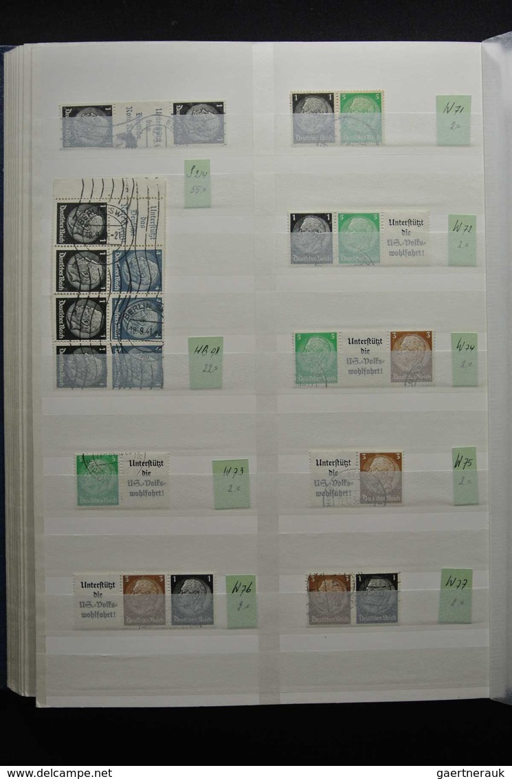 Deutsches Reich - Zusammendrucke: Beautiful, MNH, mint hinged but mostly used collection combination