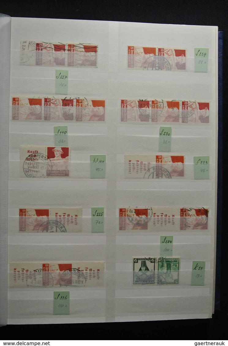 Deutsches Reich - Zusammendrucke: Beautiful, MNH, mint hinged but mostly used collection combination