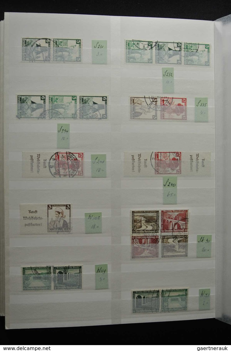 Deutsches Reich - Zusammendrucke: Beautiful, MNH, mint hinged but mostly used collection combination