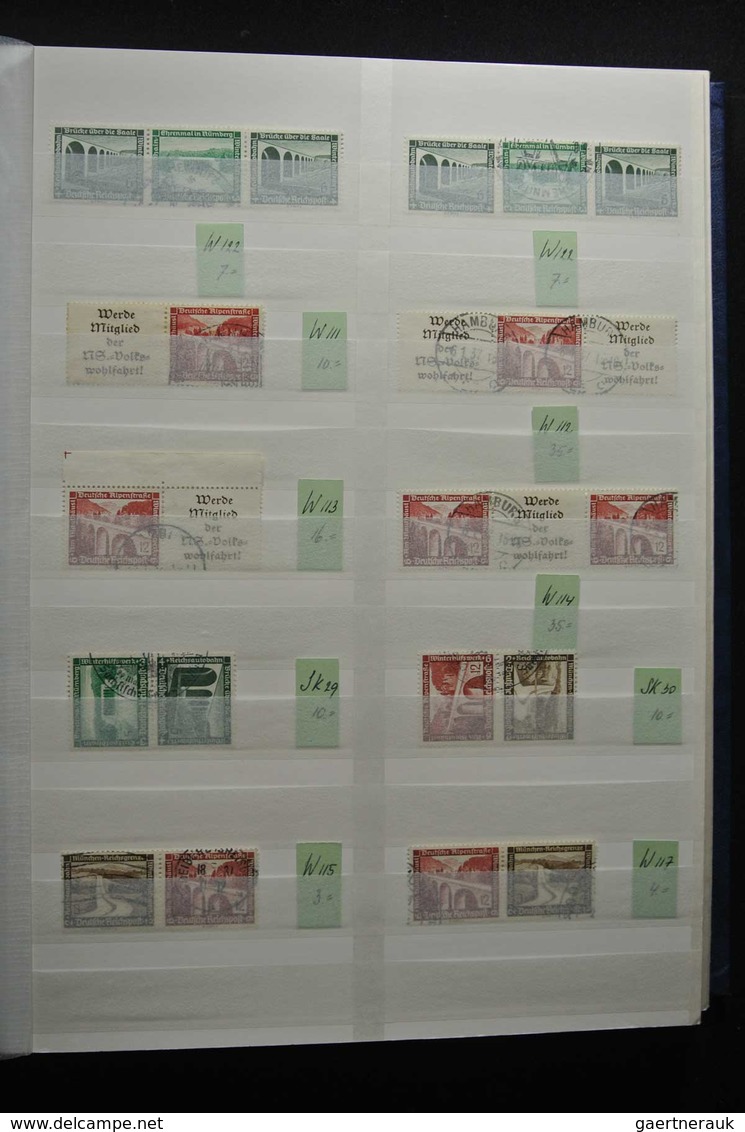 Deutsches Reich - Zusammendrucke: Beautiful, MNH, mint hinged but mostly used collection combination