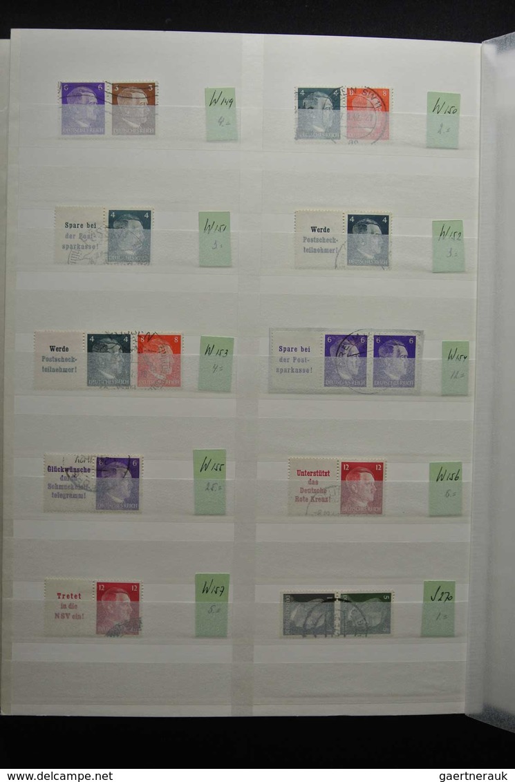 Deutsches Reich - Zusammendrucke: Beautiful, MNH, mint hinged but mostly used collection combination