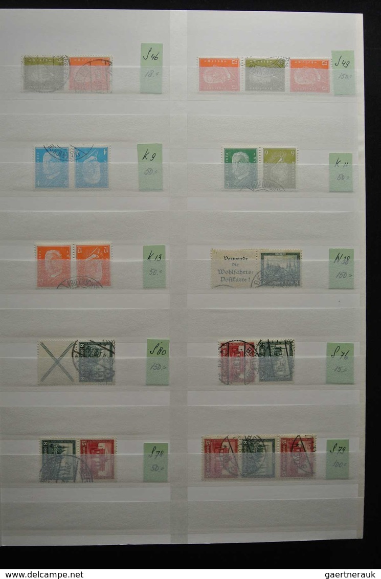 Deutsches Reich - Zusammendrucke: Beautiful, MNH, mint hinged but mostly used collection combination