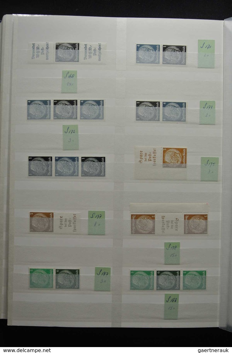 Deutsches Reich - Zusammendrucke: Beautiful, MNH, mint hinged but mostly used collection combination