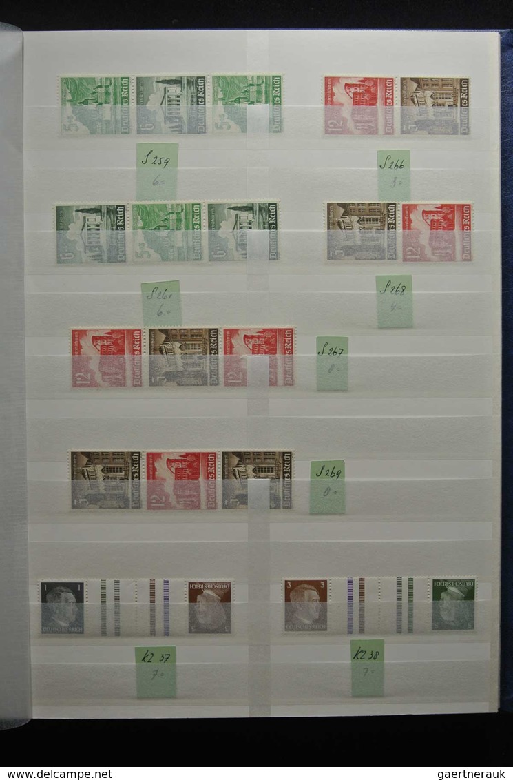 Deutsches Reich - Zusammendrucke: Beautiful, MNH, mint hinged but mostly used collection combination