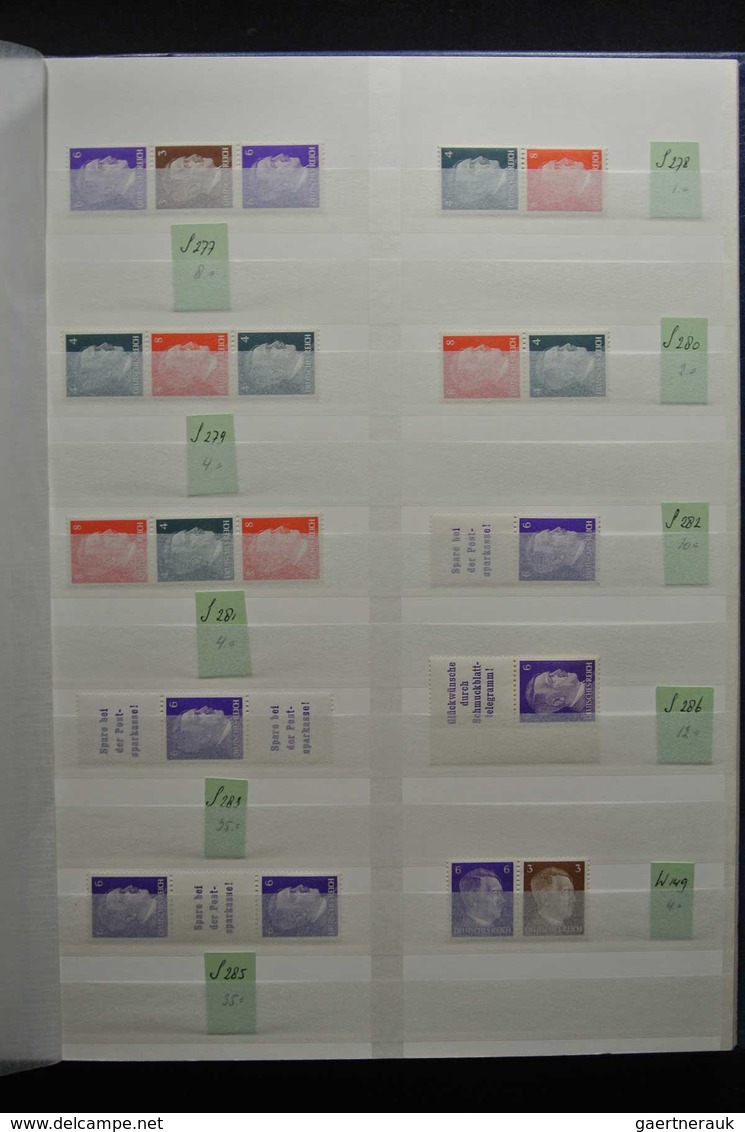 Deutsches Reich - Zusammendrucke: Beautiful, MNH, mint hinged but mostly used collection combination