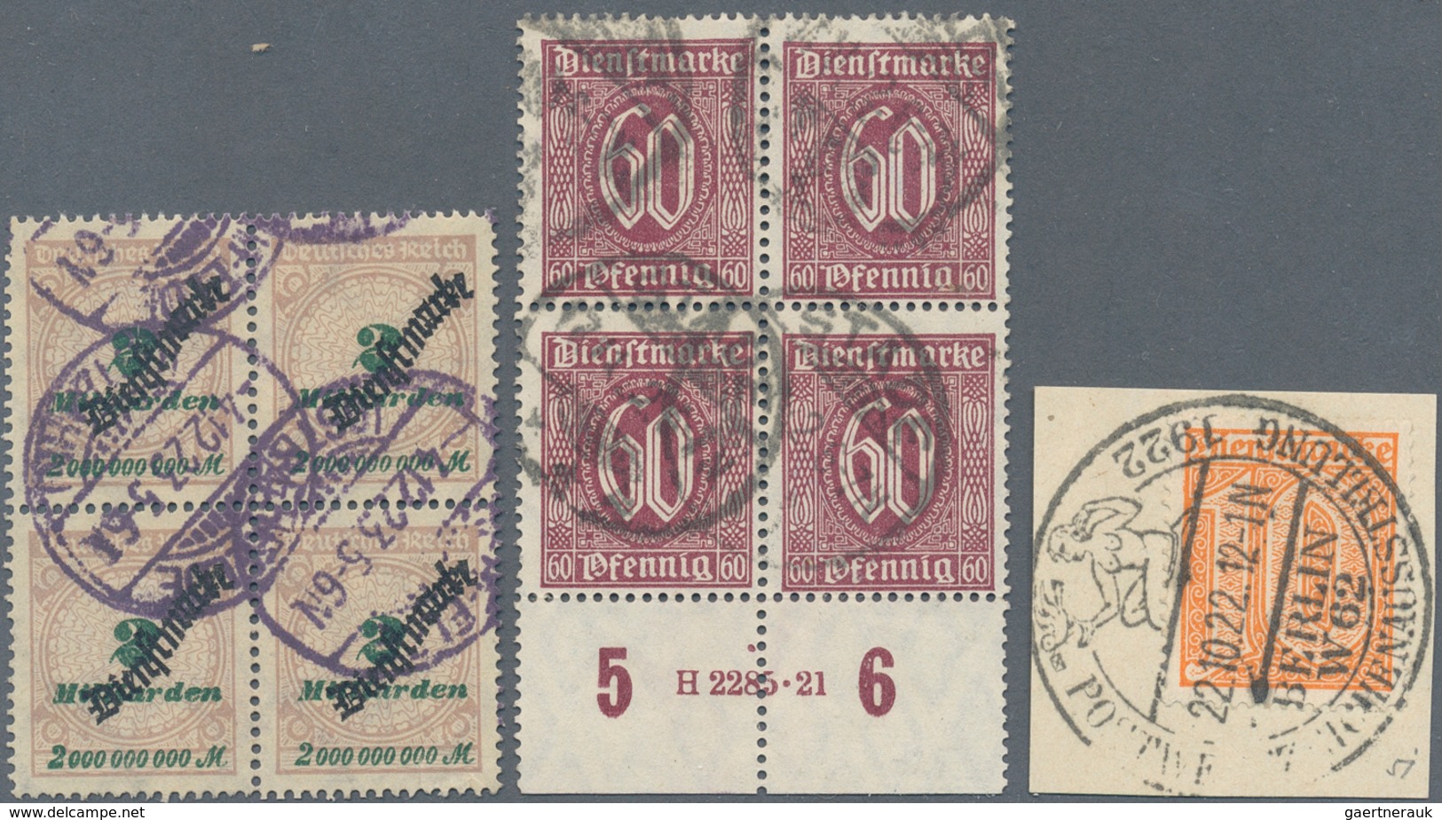 Deutsches Reich - Dienstmarken: 1903/1923, Sauber Gestempelter Sammlungsbestand Der Dienstmarken Ab - Officials