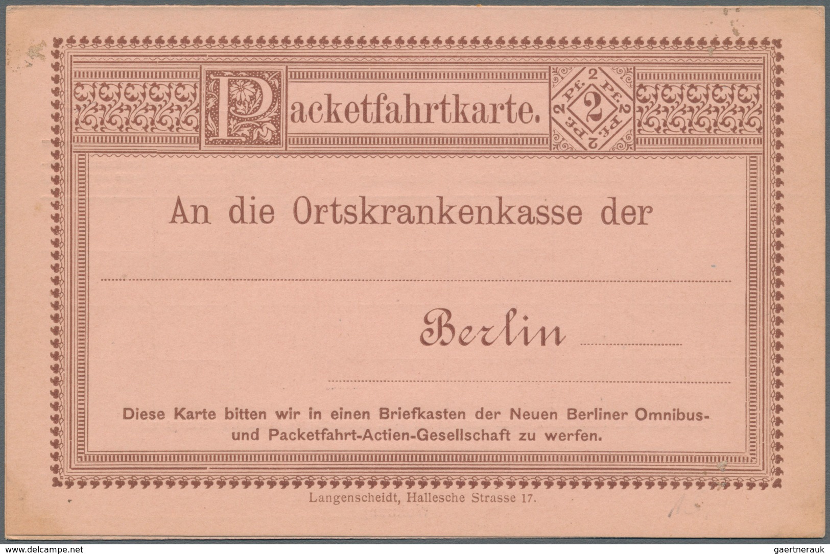 Deutsches Reich - Privatpost (Stadtpost): 1880/1900 (ca.), Partie Von Ca. 140 Belegen, Dabei Auch Ga - Private & Local Mails