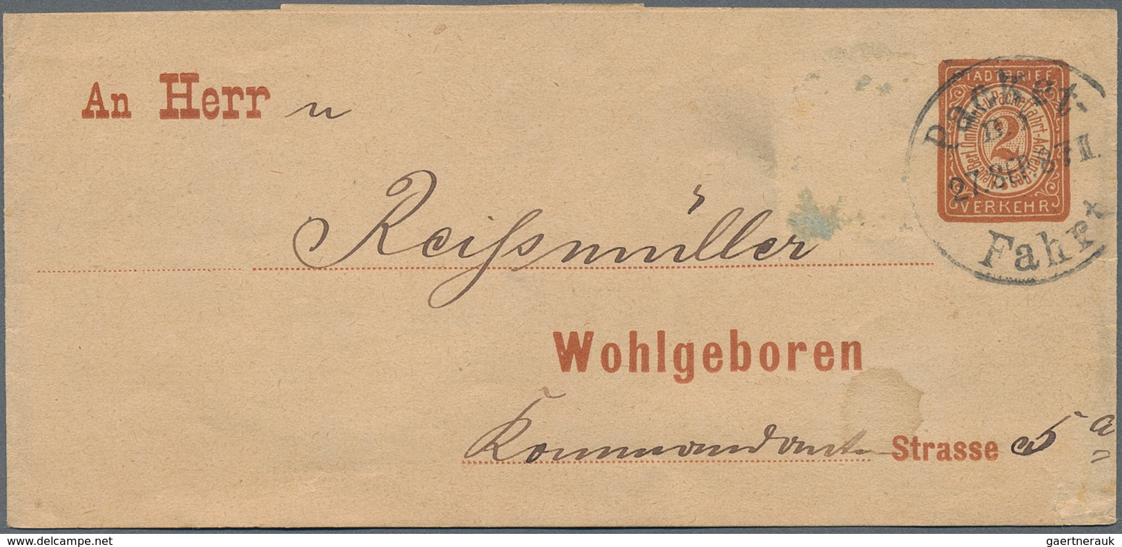 Deutsches Reich - Privatpost (Stadtpost): 1888/1900, Lot Von 30 Belegen Mit Schwerpunkt Dresden, Mei - Privatpost