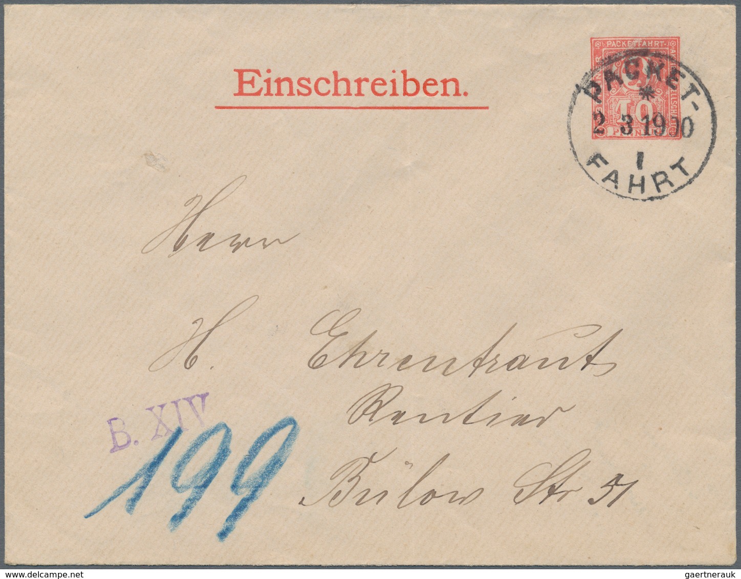 Deutsches Reich - Privatpost (Stadtpost): BERLIN, Ausstellungssammlung Mit 20 Einschreibbelegen Der - Private & Local Mails