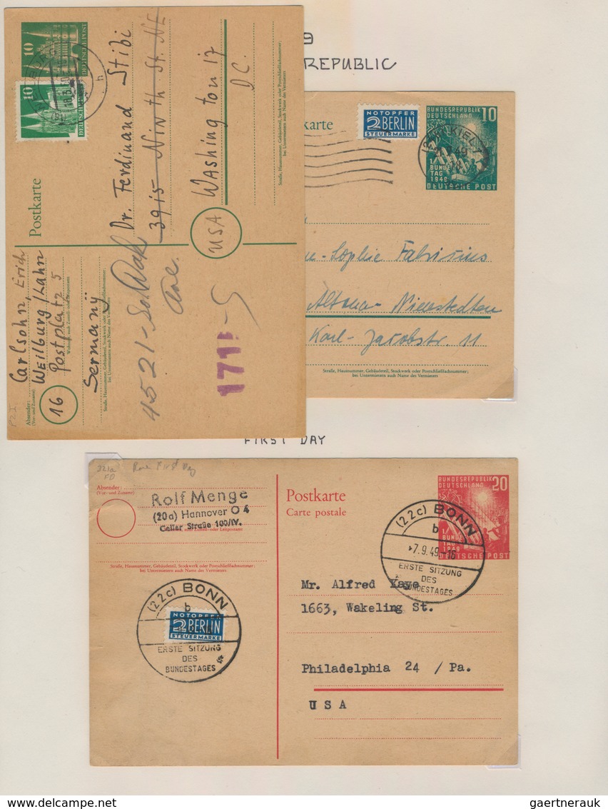 Deutsches Reich - Ganzsachen: 1925/45 Sammlung von zum großen Teil bedarfsverwendeten Ganzsachenkart
