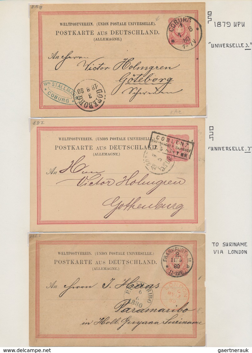 Deutsches Reich - Ganzsachen: 1871/1924 Ganzsachensammlung Mit Ca. 325 Karten, Doppelkarten, Privatp - Other & Unclassified