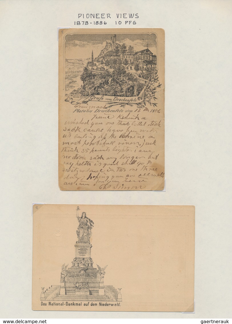 Deutsches Reich - Ganzsachen: 1871/1924 Ganzsachensammlung Mit Ca. 325 Karten, Doppelkarten, Privatp - Sonstige & Ohne Zuordnung