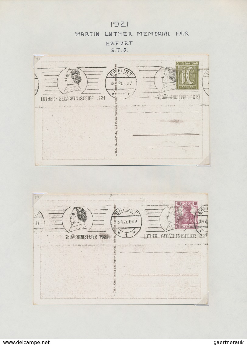 Deutsches Reich - Ganzsachen: 1871/1924 Ganzsachensammlung mit ca. 325 Karten, Doppelkarten, Privatp