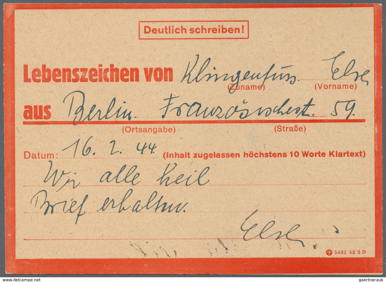 Deutsches Reich - Besonderheiten: 1933/1945, Belege und Dokumente abseits der reinen Markenfrankatur