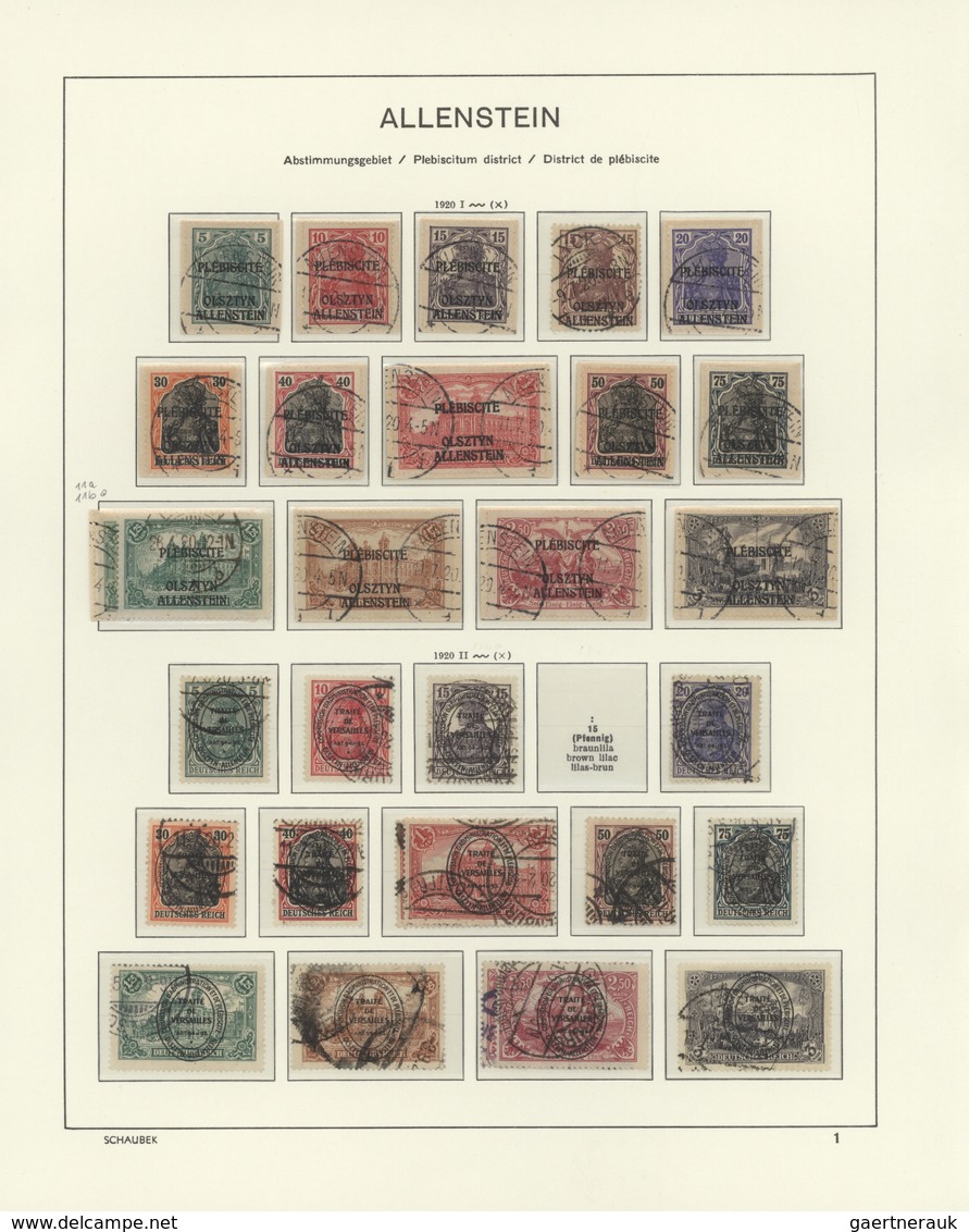 Deutsches Reich - Nebengebiete: 1914/1945, Gestempelte Und Teils Auch Postfrisch/ungebrauchte Sammlu - Collections