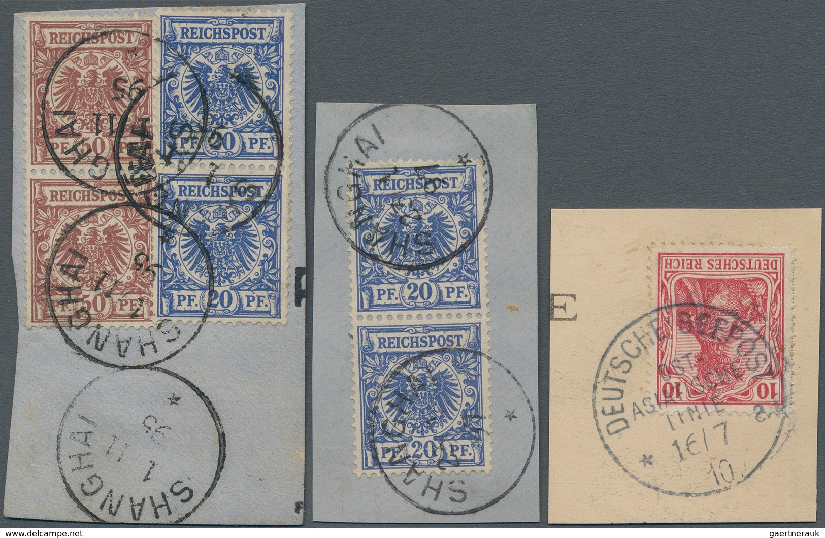 Deutsche Auslandspostämter + Kolonien: 1872/1913 (ca.), Vorläufer/Mitläufer/Seepost, Partie Von 27 M - Other & Unclassified
