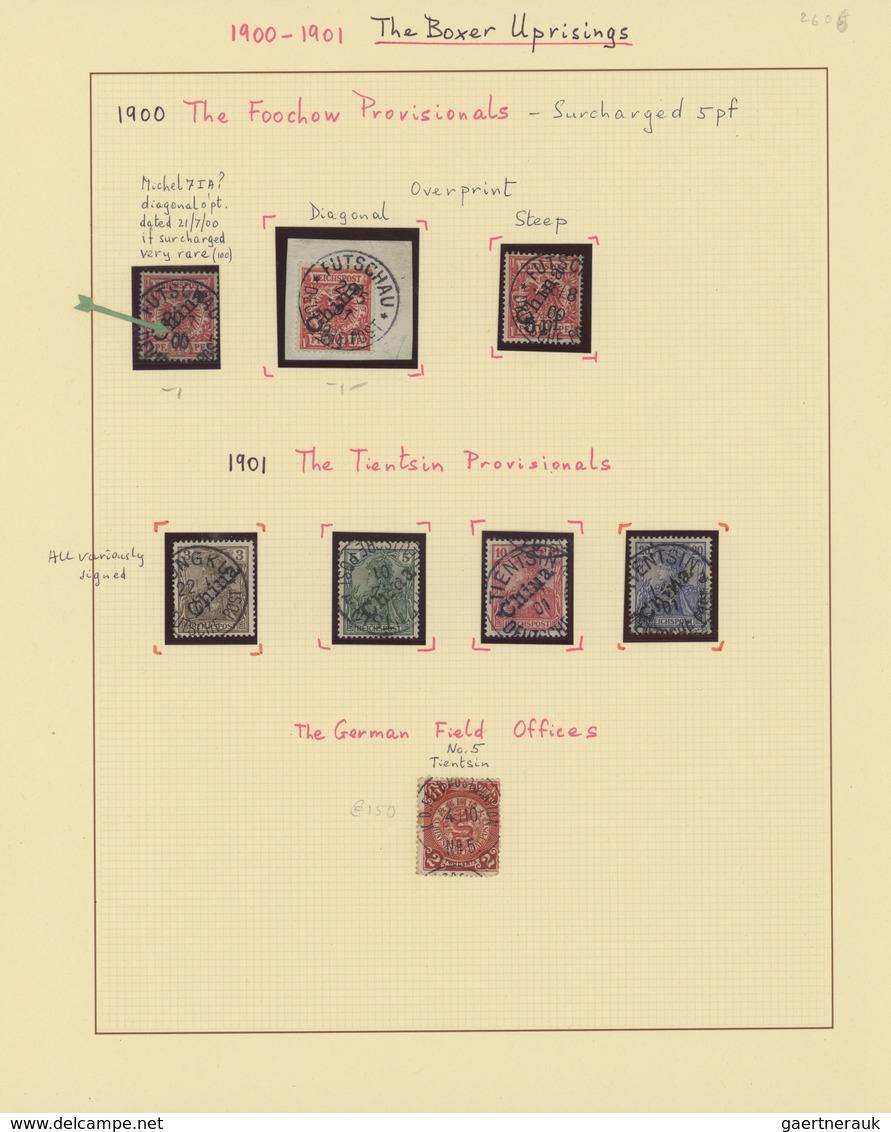 Deutsche Post In China: 1888/1914, Gestempelte Sammlung Ab Vorläufer-Ausgaben Mit Einigen Kpl. Und B - China (offices)