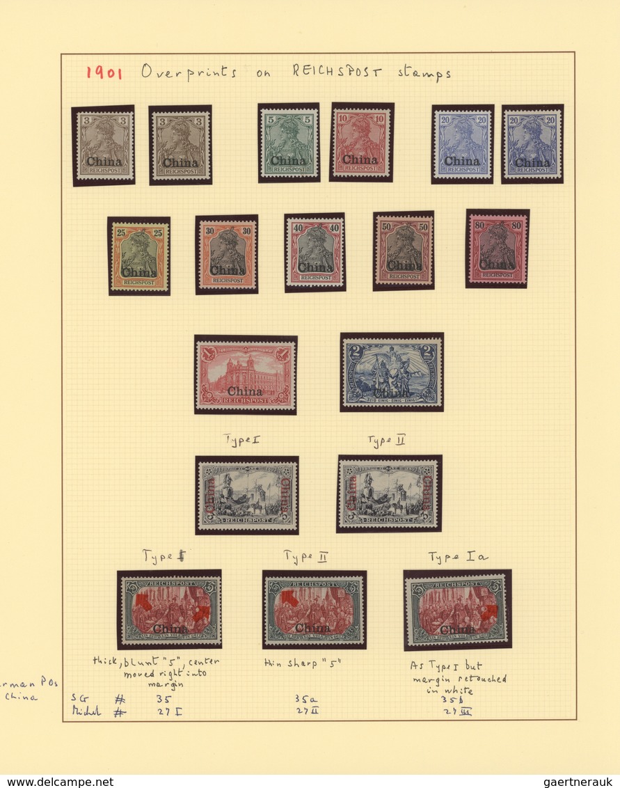 Deutsche Post In China: 1898/1919, Meist Ungebrauchte Sammlung Mit Einigen Kpl. Und Besseren Ausgabe - Deutsche Post In China