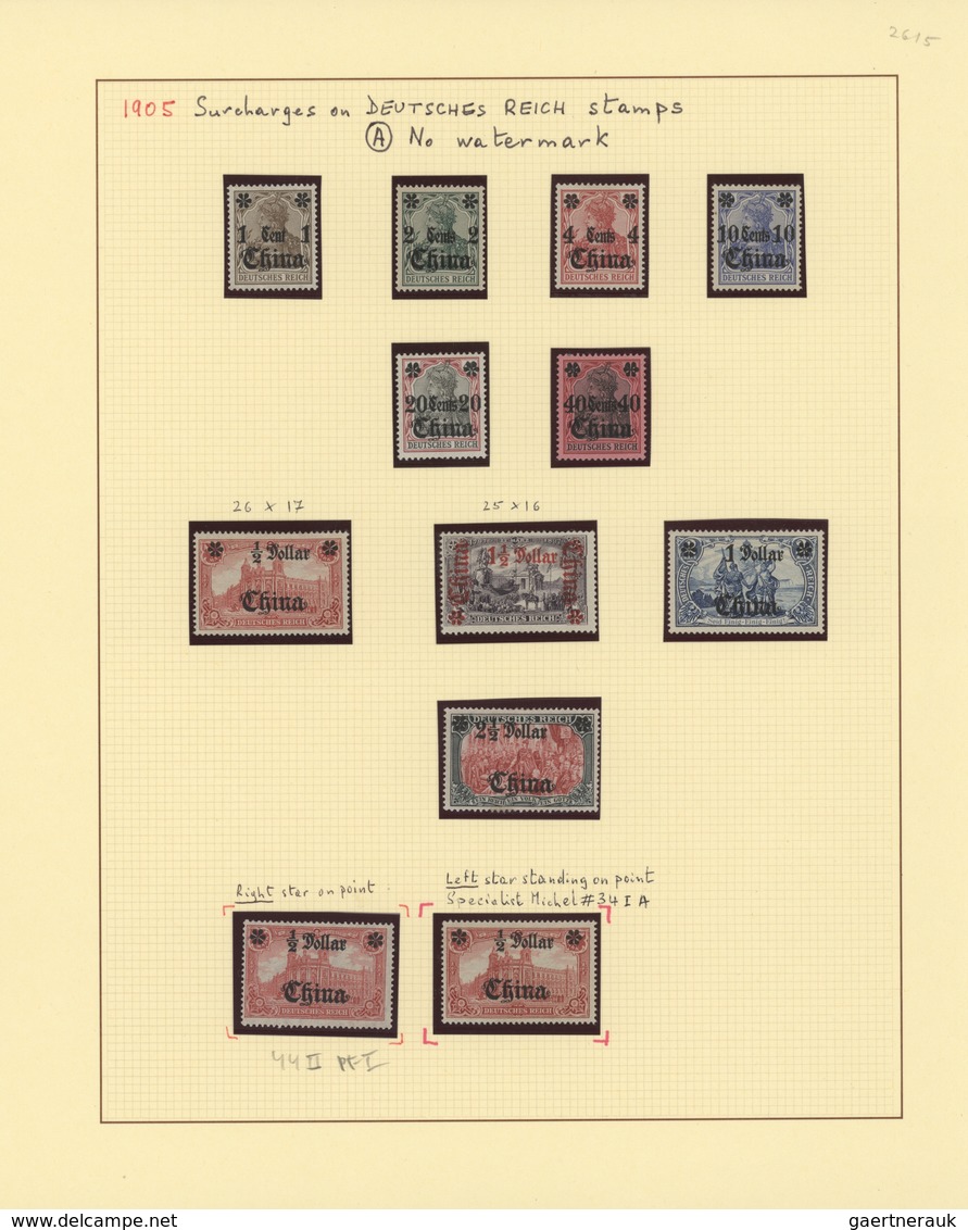 Deutsche Post In China: 1898/1919, Meist Ungebrauchte Sammlung Mit Einigen Kpl. Und Besseren Ausgabe - China (oficinas)
