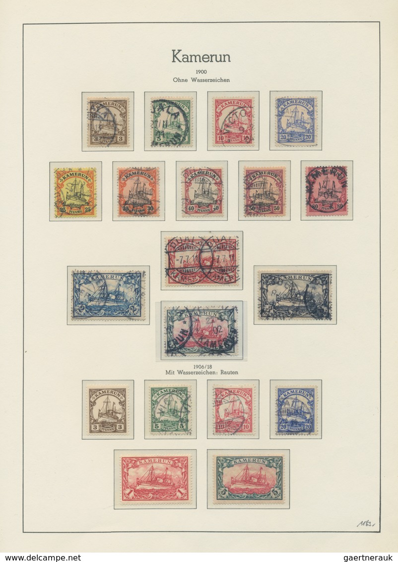 Deutsche Kolonien: 1884/1918 (ca.), CHINA Bis TOGO, überwiegend Gestempelte Sammlung Auf Falzlos-Vor - Sonstige & Ohne Zuordnung