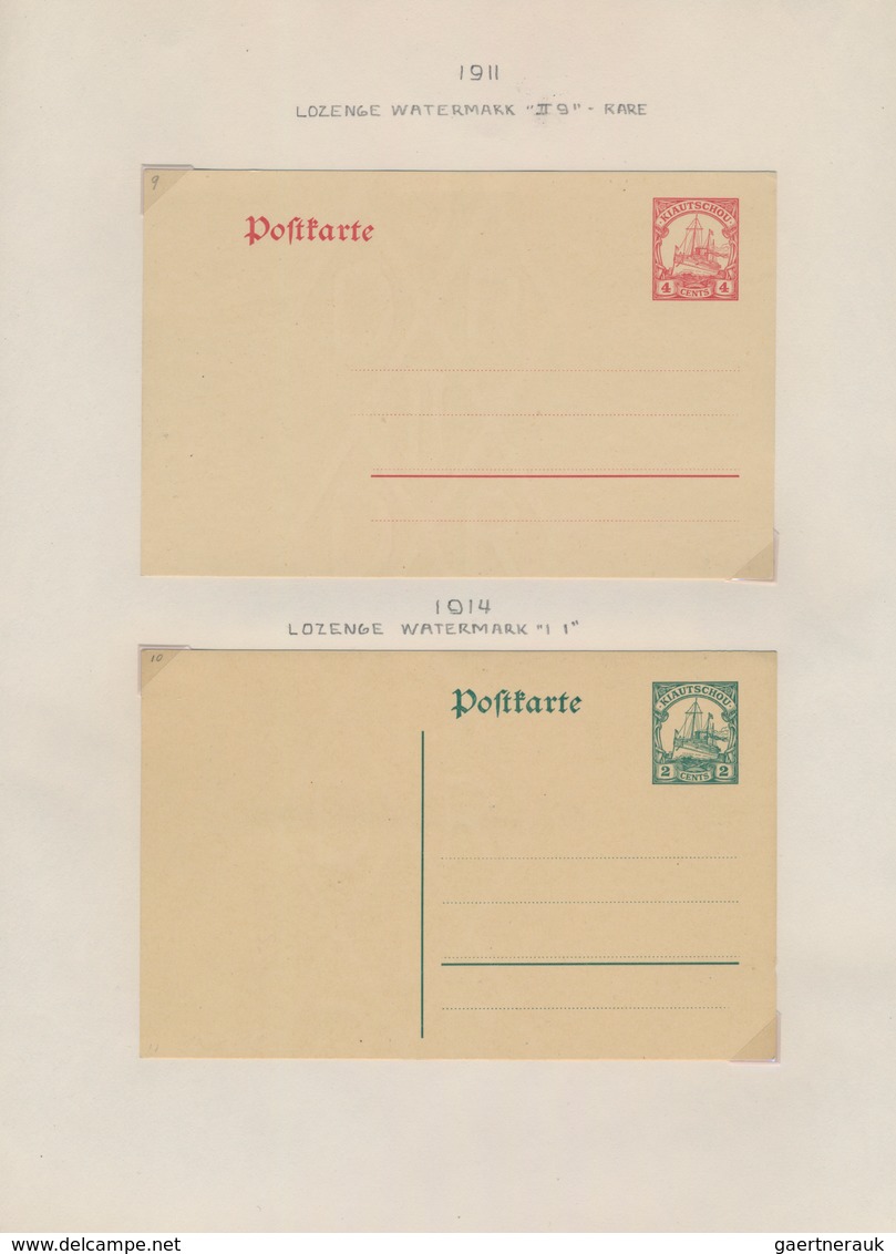 Deutsche Kolonien: 1892/1917 Sammlung Von Ca. 276 Fast Ausschliesslich Ungebrauchten Ganzsachenkarte - Other & Unclassified