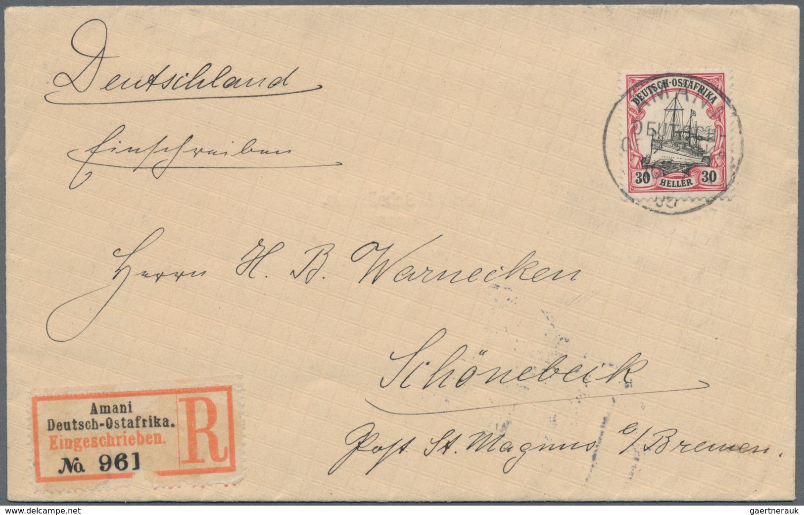 Deutsch-Ostafrika: 1892/1916, Interessanter Posten Mit Fast 60 Briefen Und Karten, Dabei U.a. Besser - Deutsch-Ostafrika