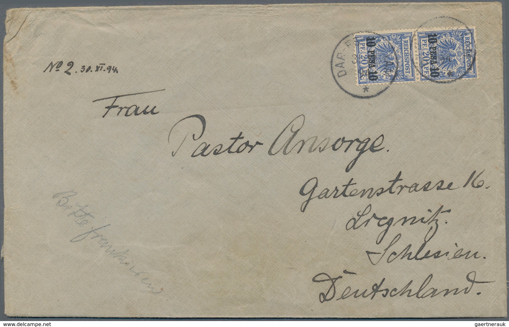 Deutsch-Ostafrika: 1892/1916, Interessanter Posten Mit Fast 60 Briefen Und Karten, Dabei U.a. Besser - German East Africa