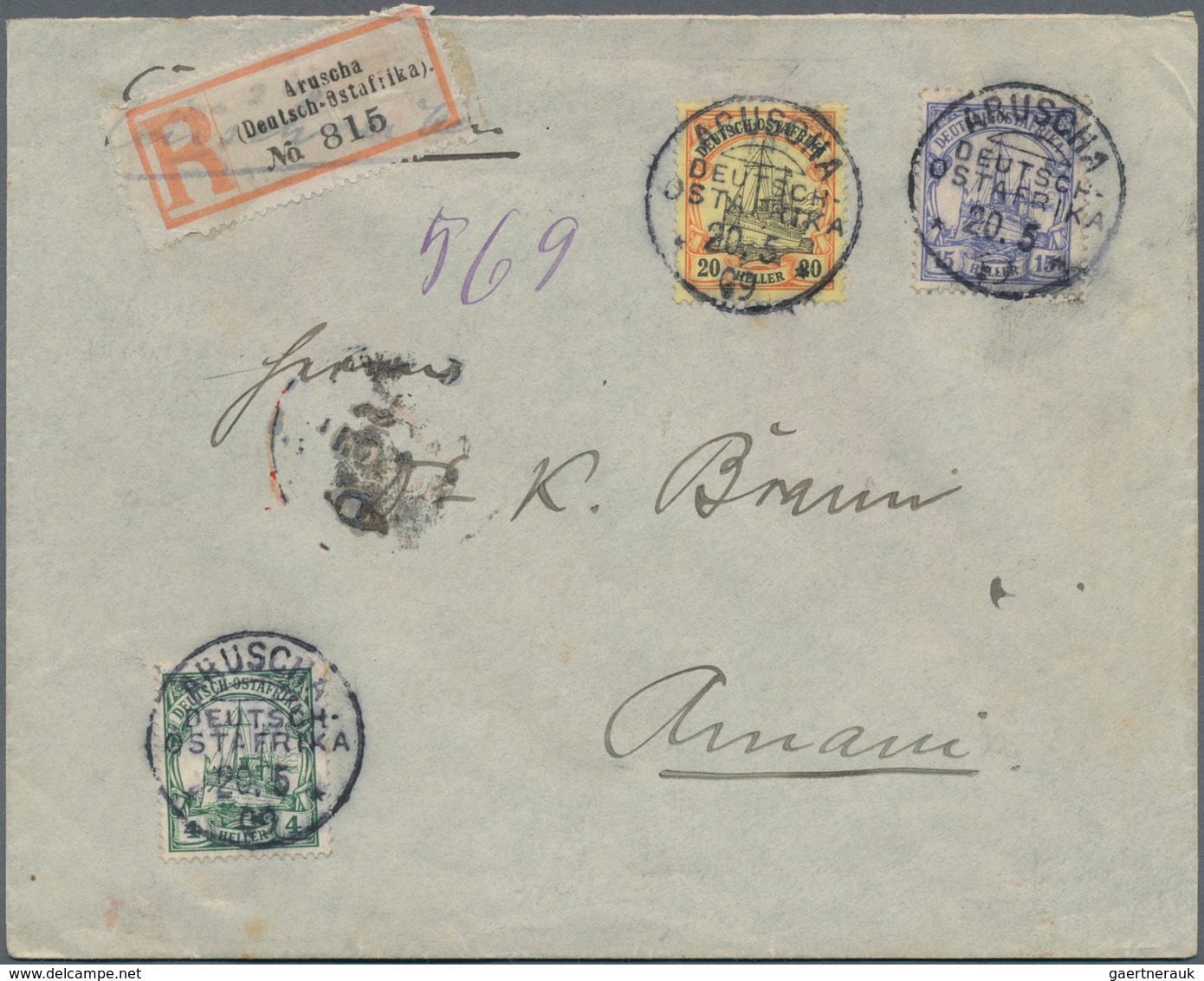 Deutsch-Ostafrika: 1892/1916, interessanter Posten mit fast 60 Briefen und Karten, dabei u.a. besser