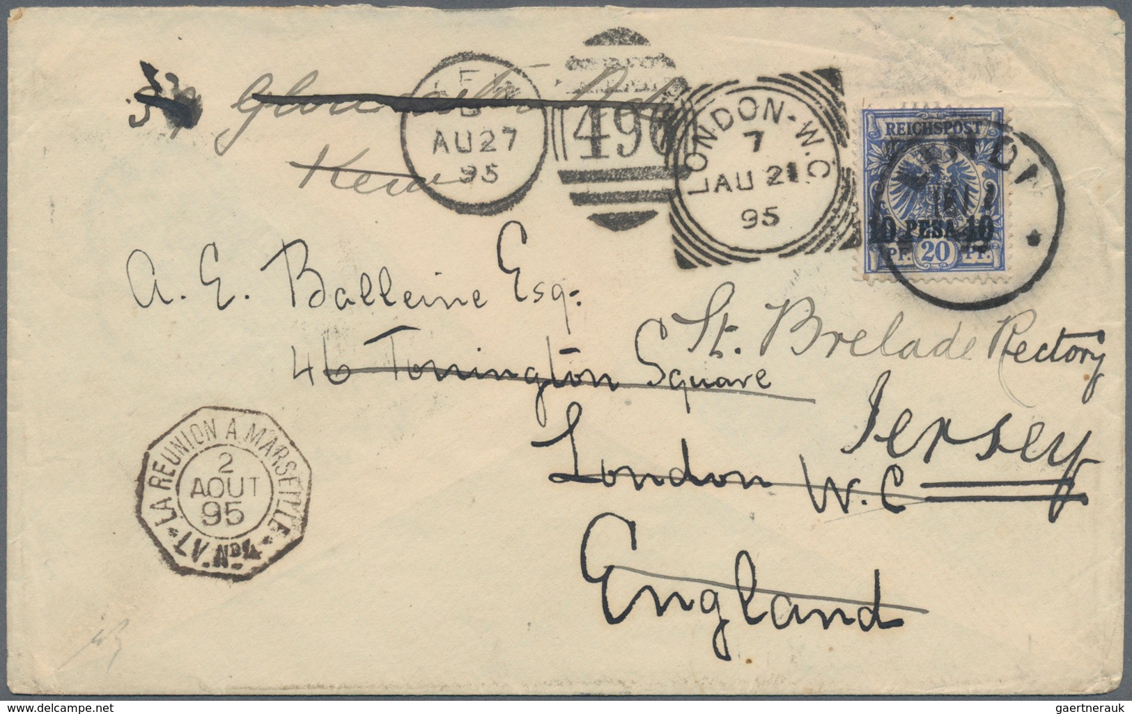 Deutsch-Ostafrika: 1892/1916, interessanter Posten mit fast 60 Briefen und Karten, dabei u.a. besser