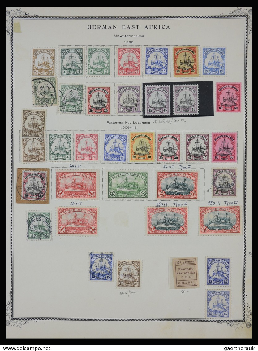 Deutsch-Ostafrika: 1893-1918: Mostly Mint Hinged Collection German East Africa  1893-1918 On Albumpa - German East Africa