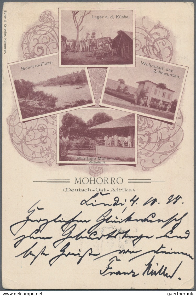 Deutsch-Ostafrika: 1896/1913, Ca. 30 Gebrauchte Ansichtskarten Mit Besseren Ansichten Und Interessan - Deutsch-Ostafrika