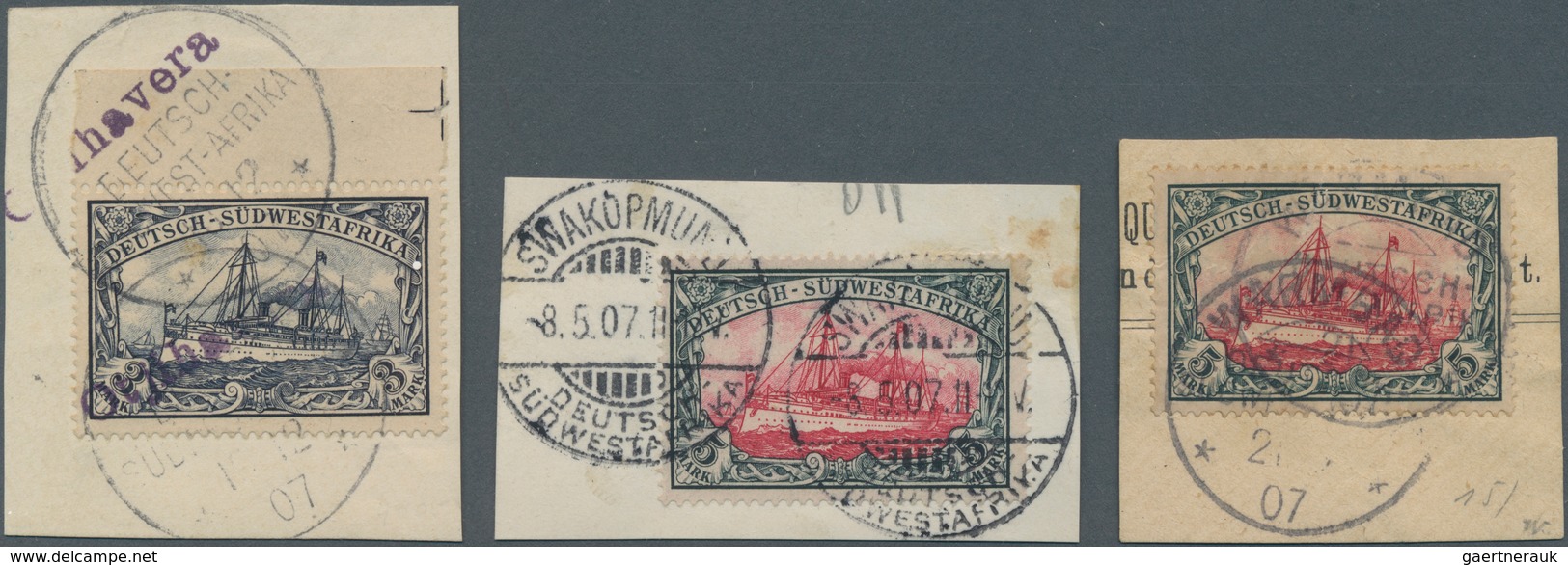 Deutsch-Südwestafrika: 1901/1919, Meist Gestempelte Sammlung Von 29 Marken, Dabei Etliche Briefstück - German South West Africa