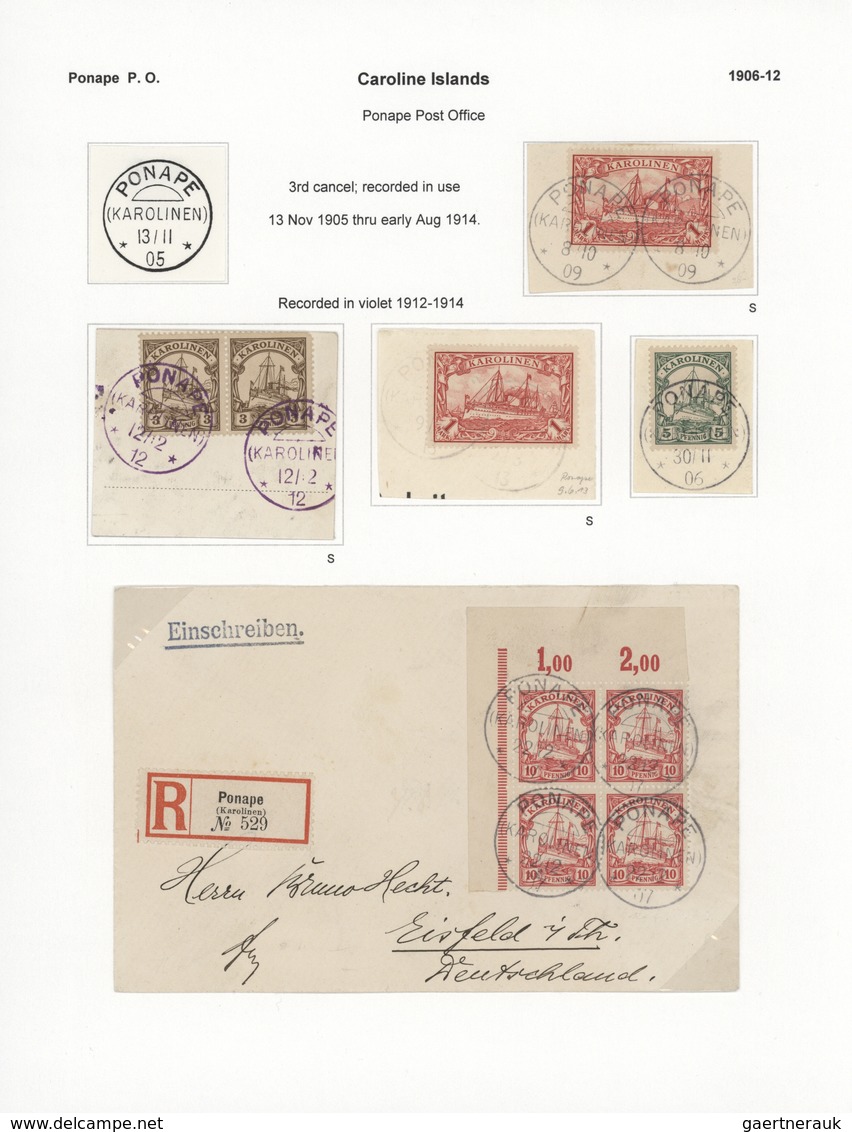 Deutsche Kolonien - Karolinen: 1900/1914, Partie Mit 25 Briefen, Karten Und Ganzsachen, Dabei Divers - Karolinen